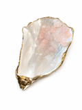 Crystal Tray With Rose Quartz Chips