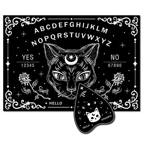 Black Themed Spirit Board 11.8x8.3 Inch