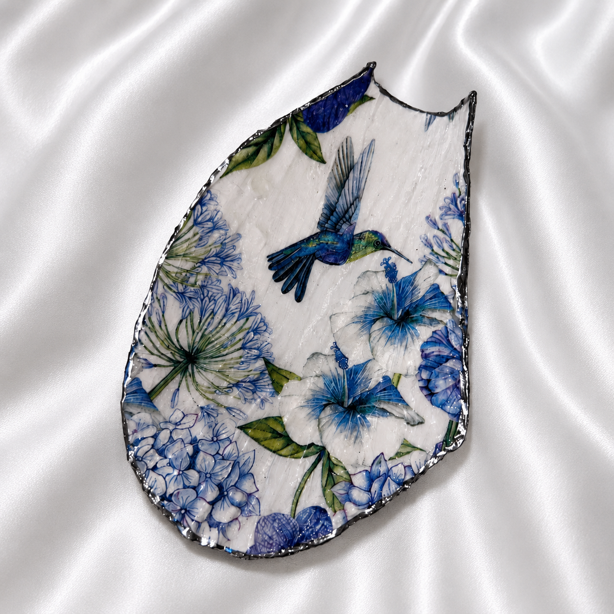 Handcrafted Seashell Crystal Dish