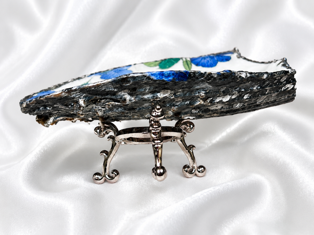 Handcrafted Seashell Crystal Dish