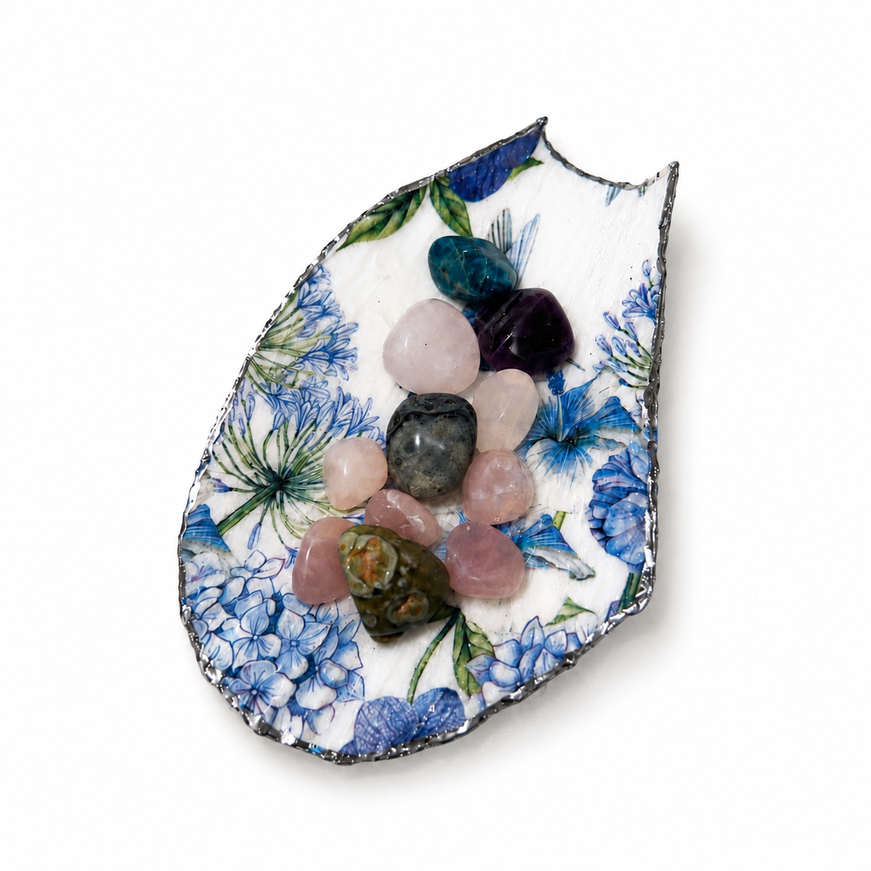 Handcrafted Seashell Crystal Dish