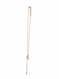 Faux Gold Moon and Star Dainty Necklace