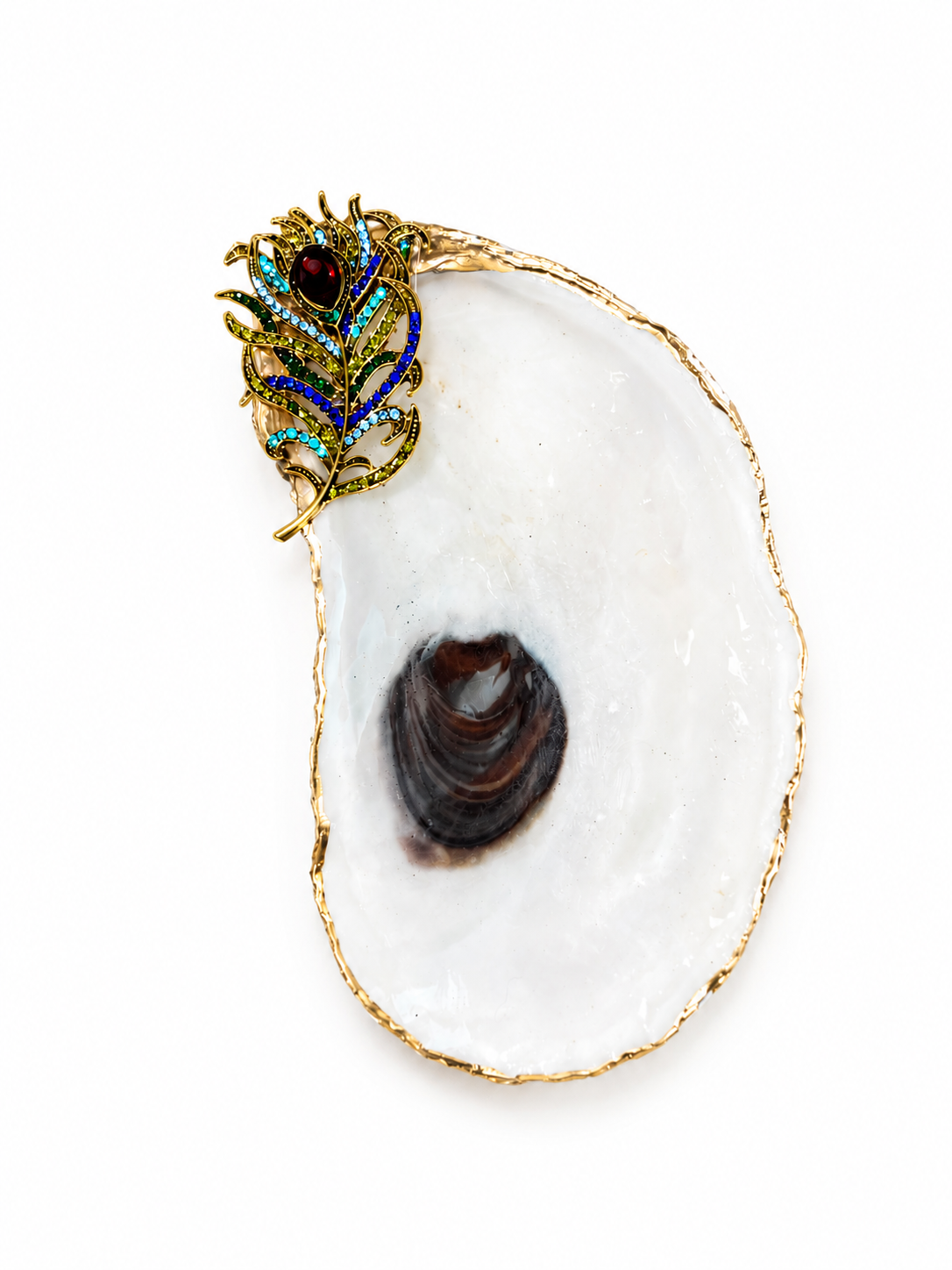 Handcrafted Oyster Crystal Dish