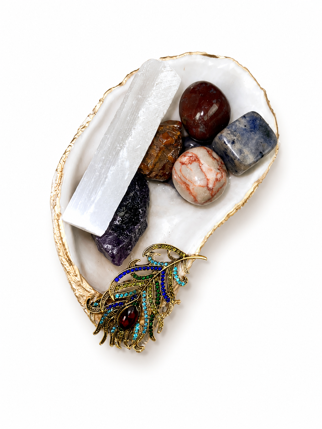 Handcrafted Oyster Crystal Dish