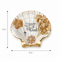 Handcrafted Christian Scallop Magnet