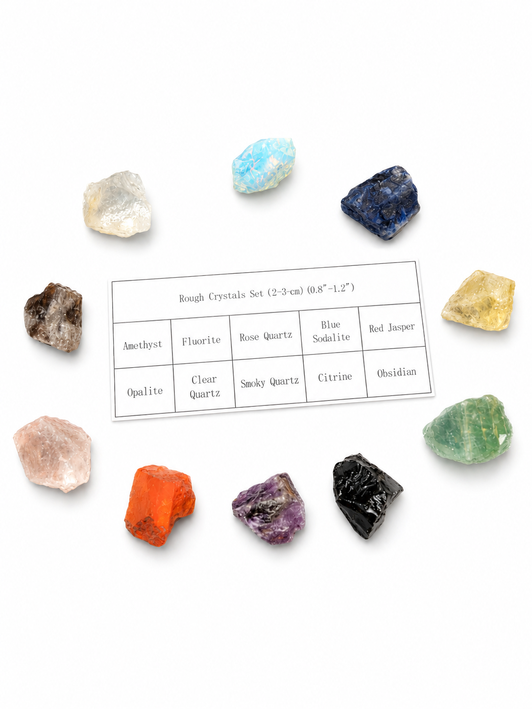 Beginner Raw Crystal Bundle .8 - 1.2 inches