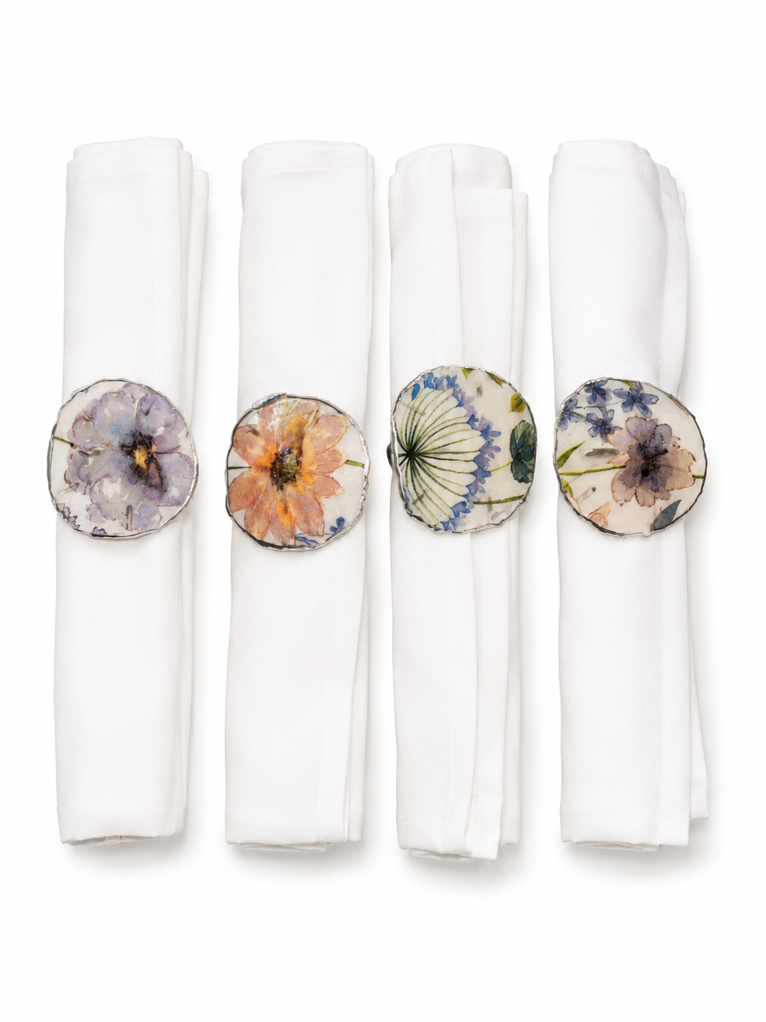 Four Piece Sand Dollar Napkin Decor