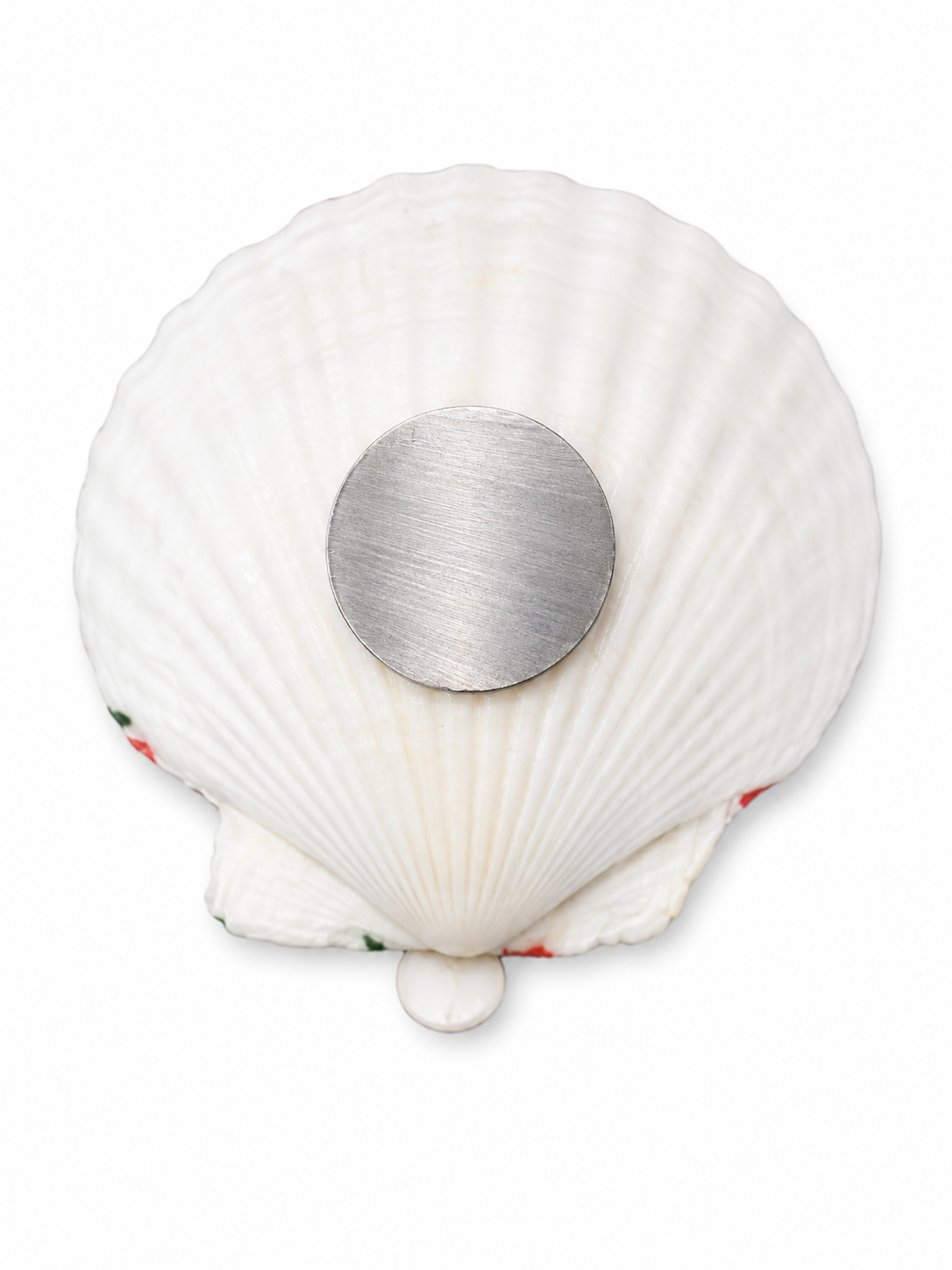 Handcrafted Scallop Beachy Cottage Core Strawberry Magnet