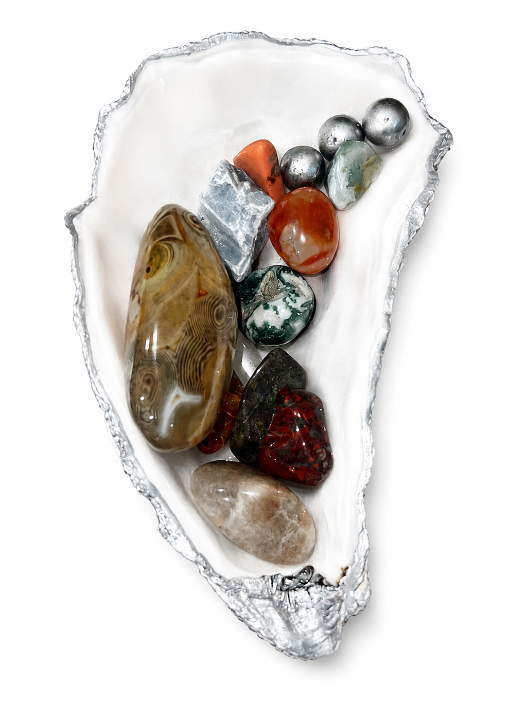 Natural Oyster Crystal Tray