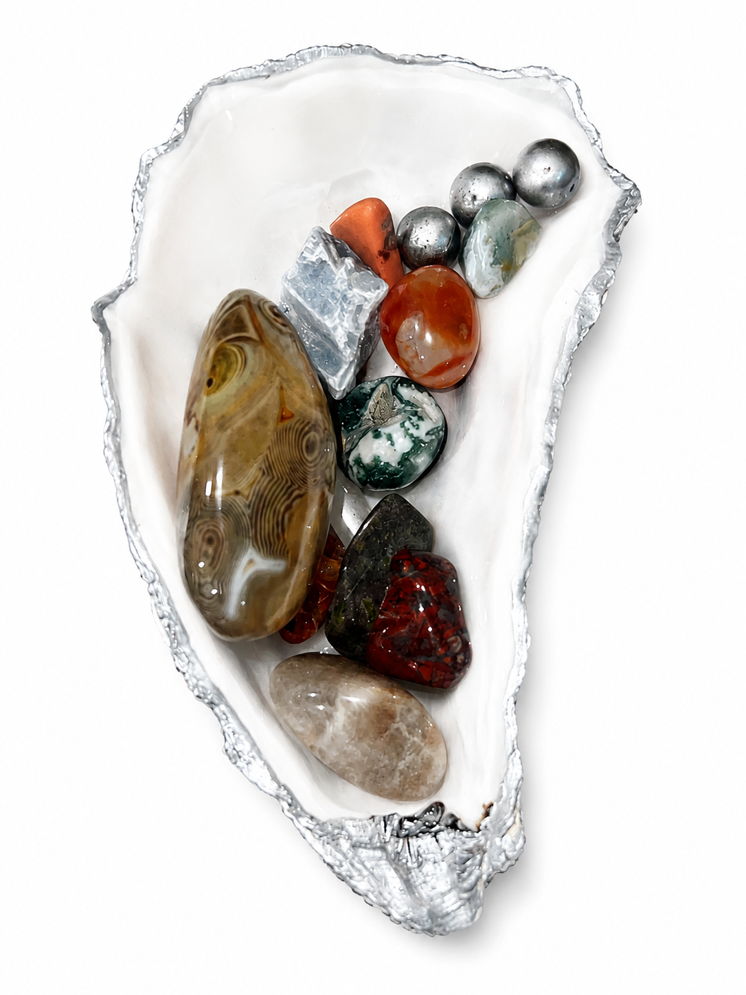 Natural Oyster Crystal Tray