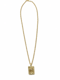 The Sun Tarot 18k Gold Plated Necklace with Star of David