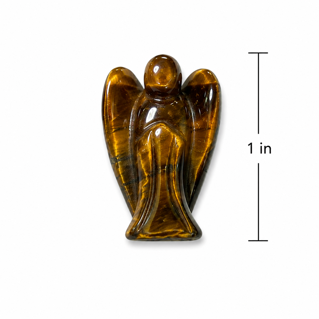 1 Inch Tiger’s Eye Angel Figure