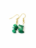 Handcrafted Malachite Crystal Earrings