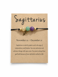 Sagittarius Zodiac Crystal Bracelet
