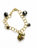Lucky Elephant Bracelet with Tigers Eye