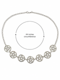 44 inch Goth Pentagram Belt