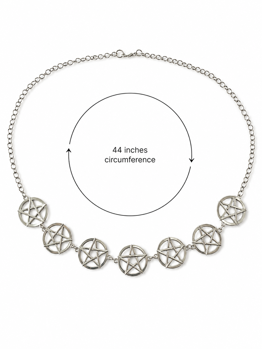 44 inch Goth Pentagram Belt