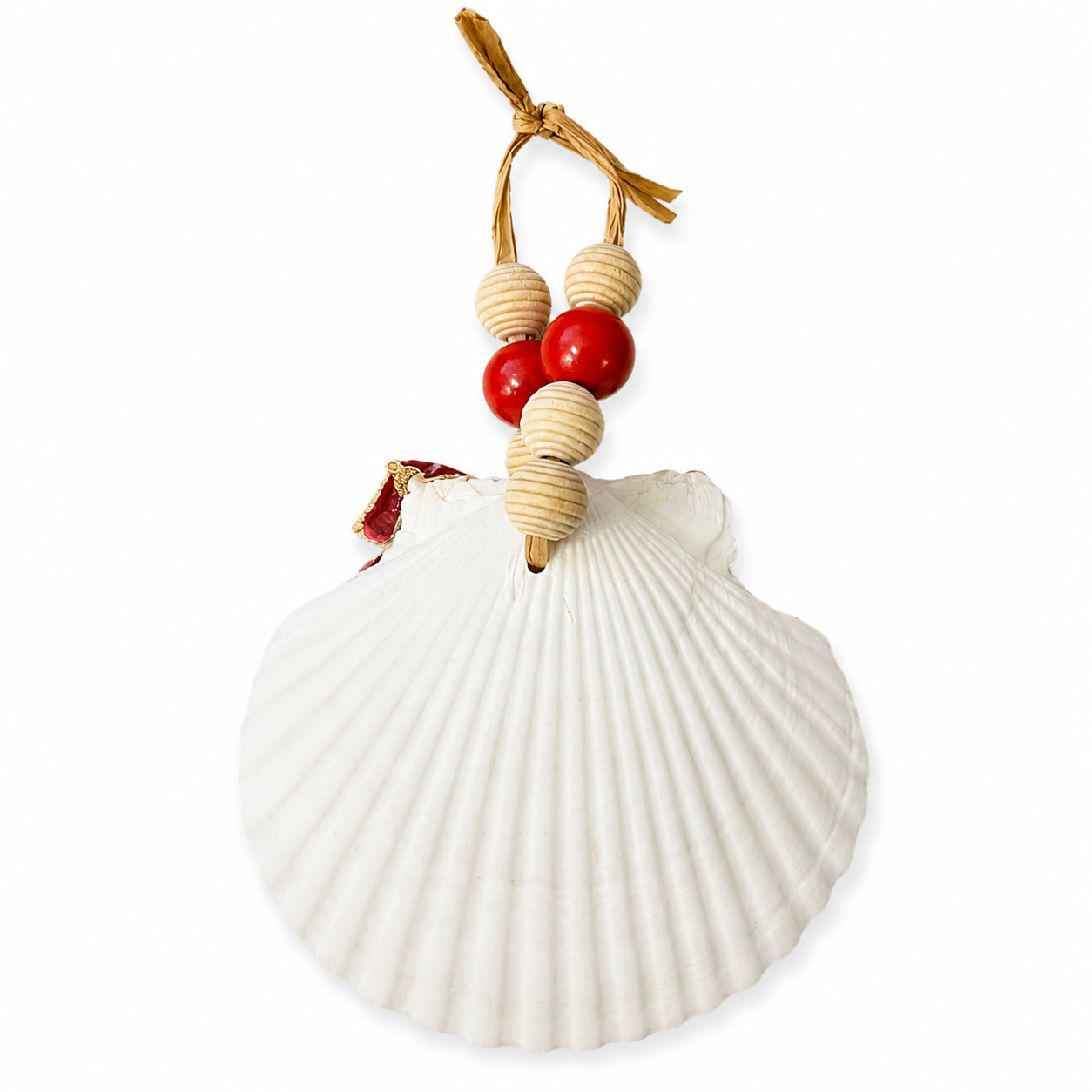 Handcrafted Beach Seashell Christmas Ornament