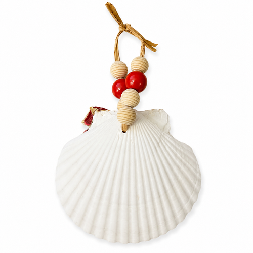 Handcrafted Beach Seashell Christmas Ornament